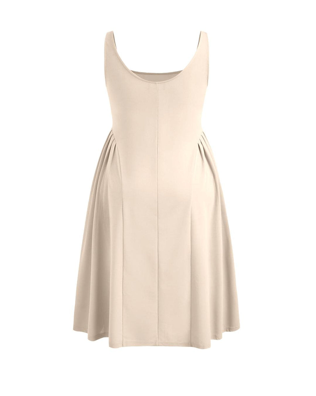 Woven Square Neck Solid Ruffle Long Off-White Midi Dress Curve & Plus