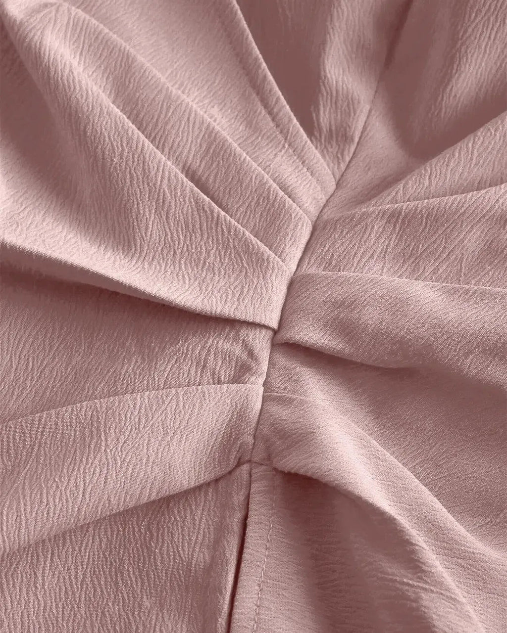 Wrap Style Collared Neck Full Sleeve Shirt in Pink