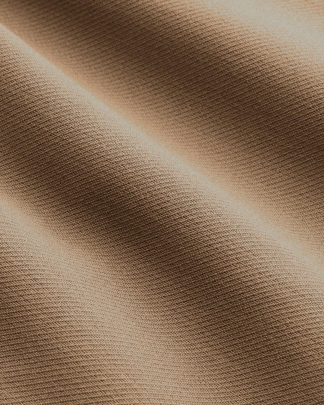 Wrapped Pleated Brown Trousers Without Belt