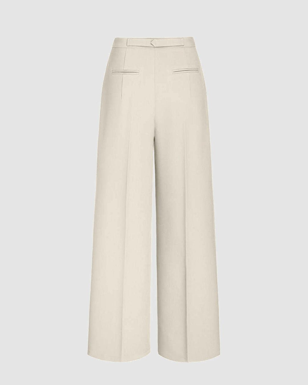 Wrapped Pleated Trouser Without Belt In Off White