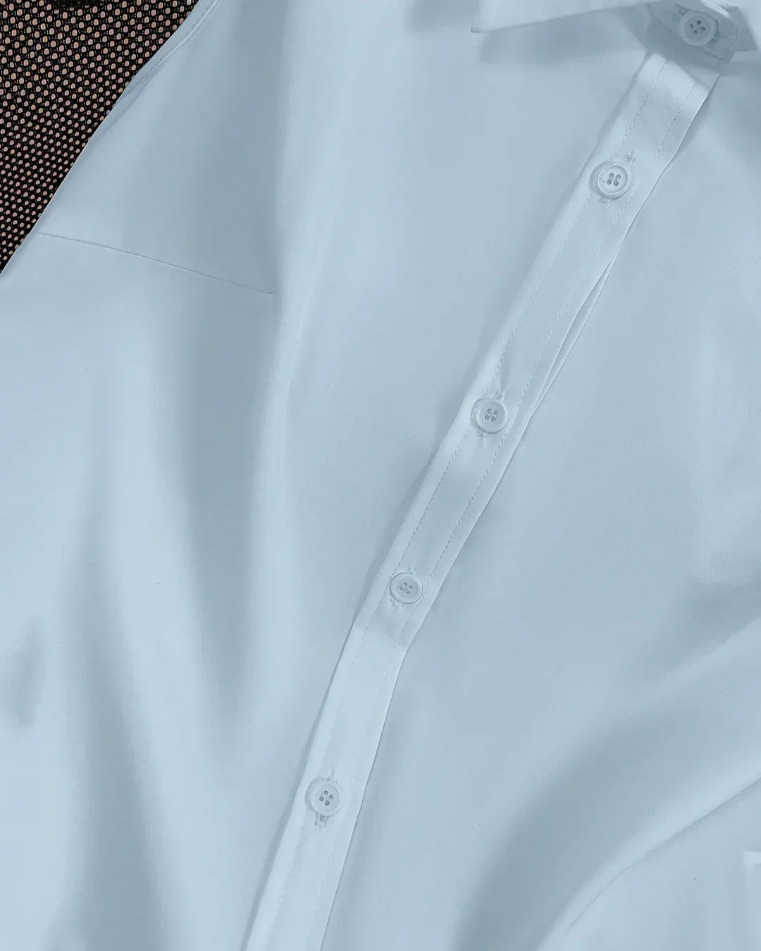 Sleeveless Button Down Collared Shirt in Sky Blue