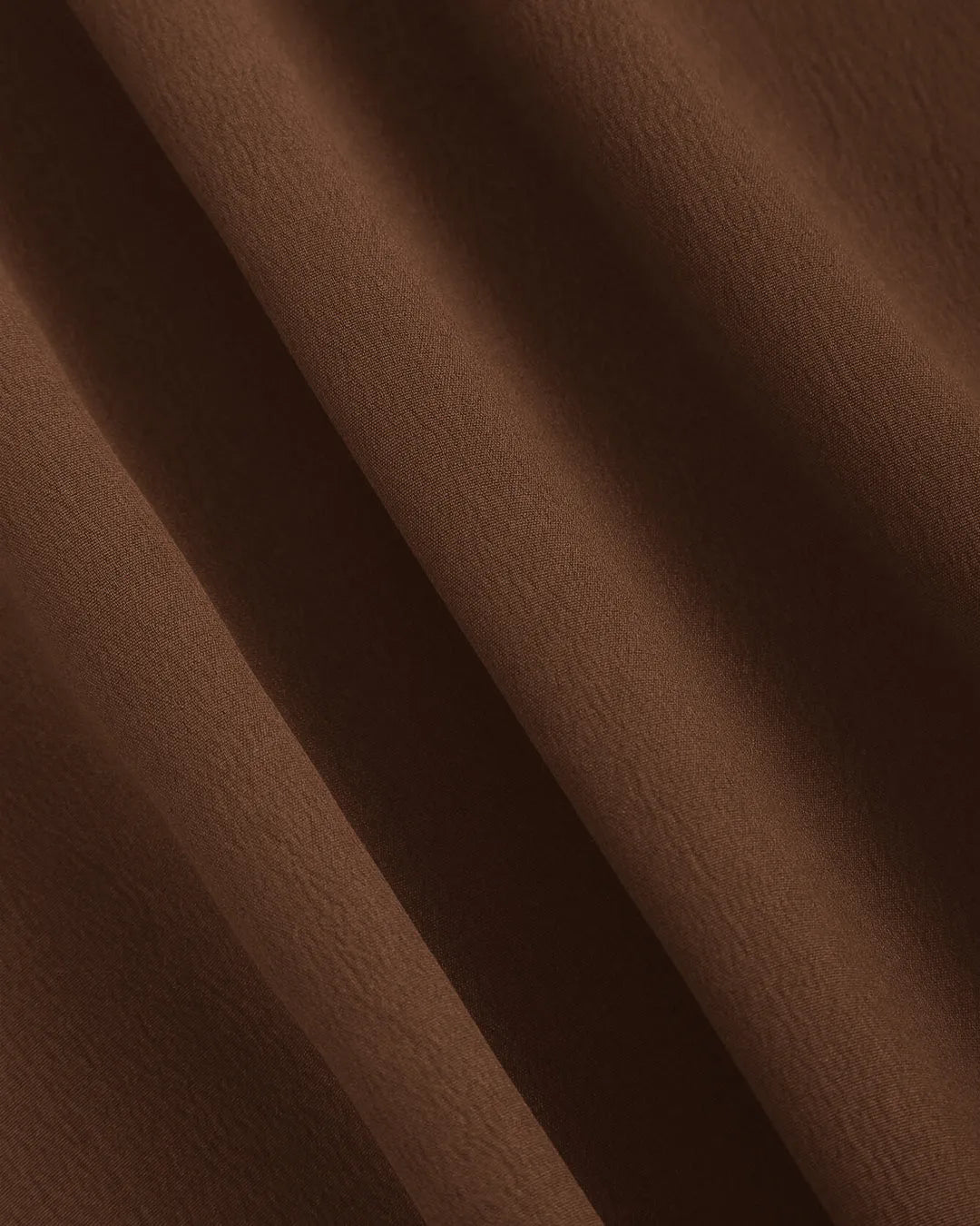 Off-Shoulder Puff Sleeve Solid Color Cinched Maxi Dress In English Brown