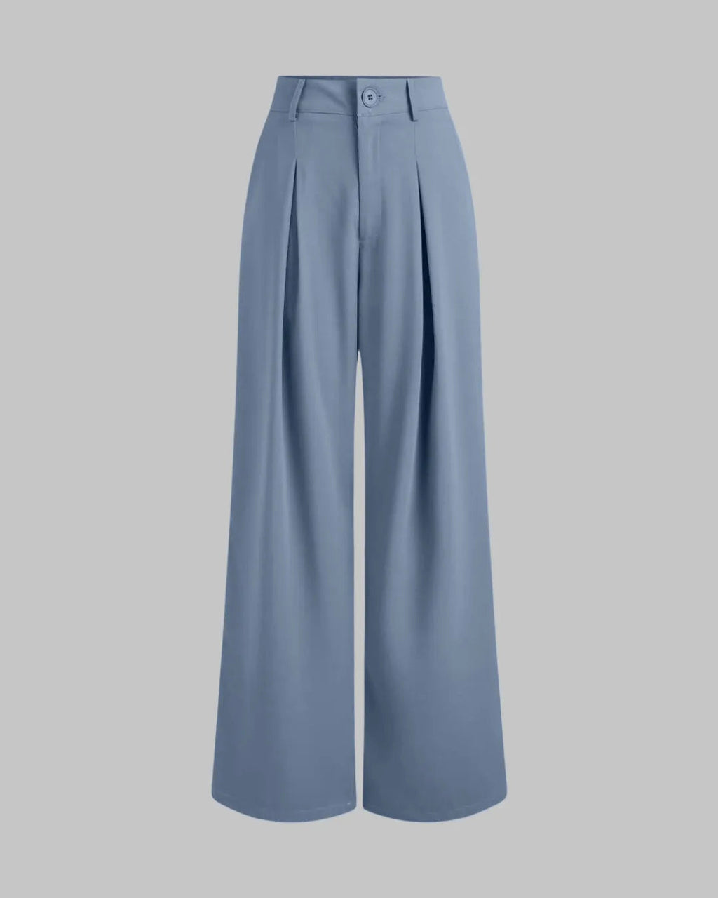 Premium Quality Set Of Two Cropped Top With Korean Style Baggy Trouser In Blue