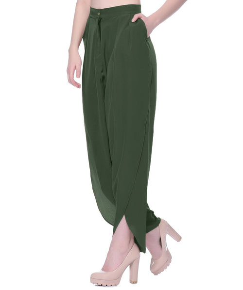 Adjustable Crepe Tulip Pants