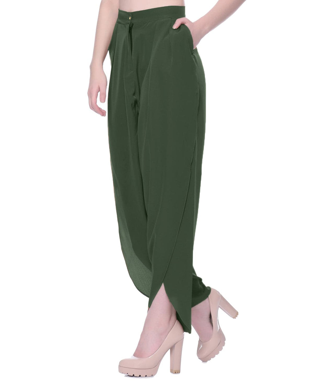 Adjustable Crepe Tulip Pants