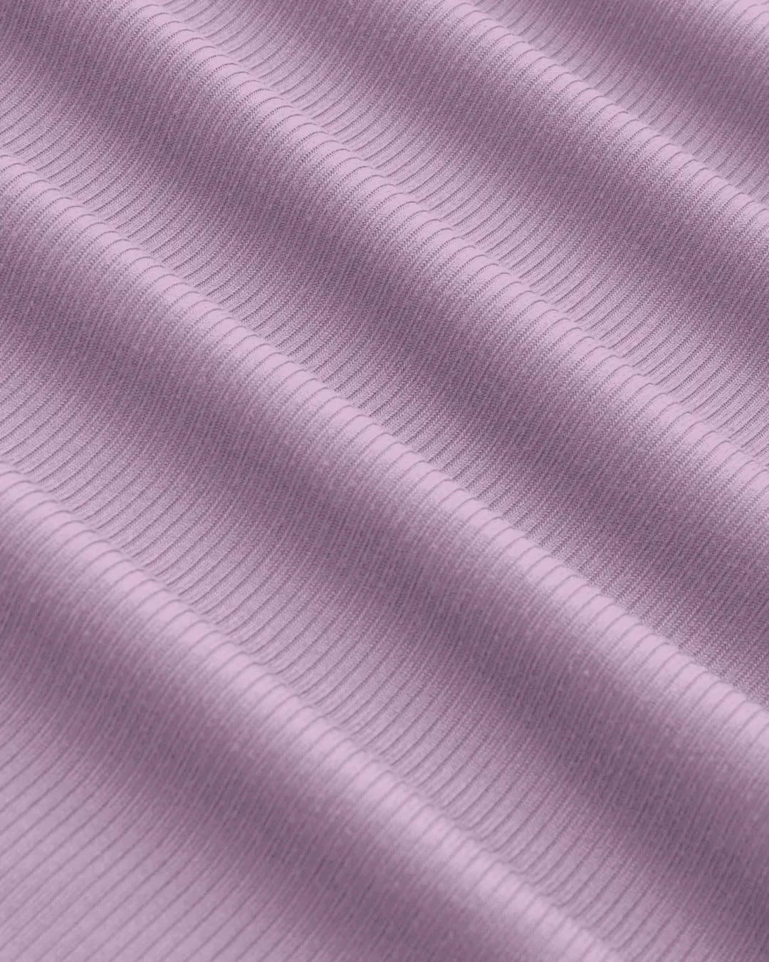 Boat Neck Solid Ruched Long Sleeve Top in Lilac