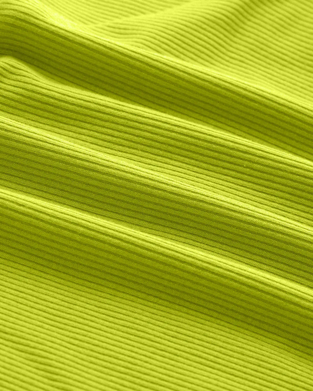 Solid Ruched Round Neck Crop Top In Neon