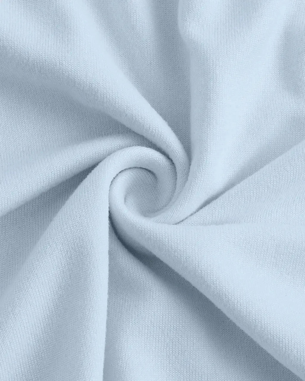 Solid Color Boat Neck Ruched Waist Bell Sleeve Top In Light Blue