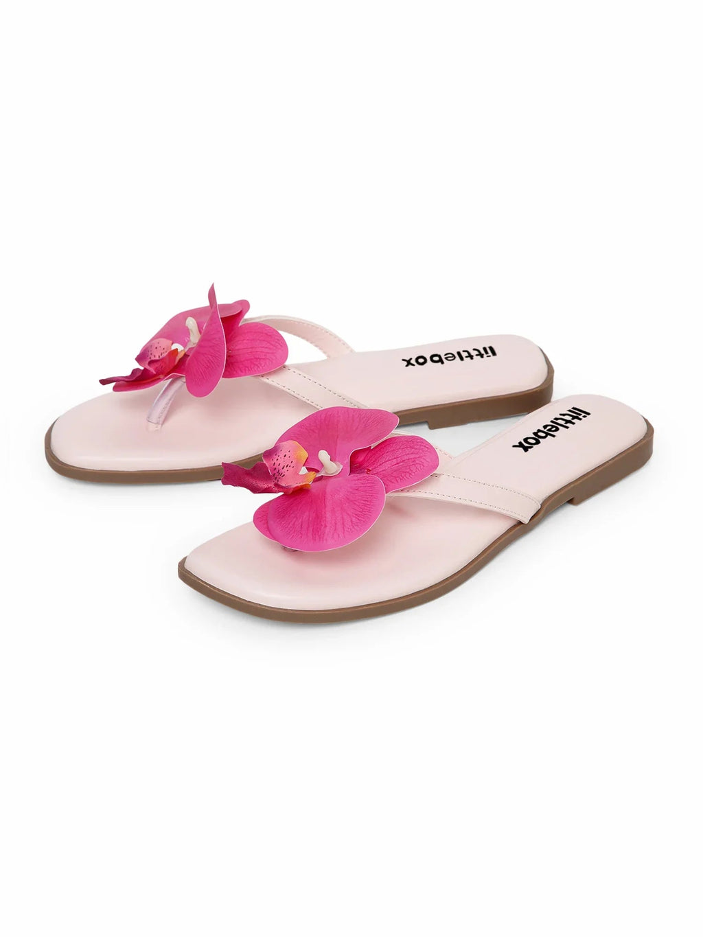 Pink Butterfly Orchid Decor Beach Flat