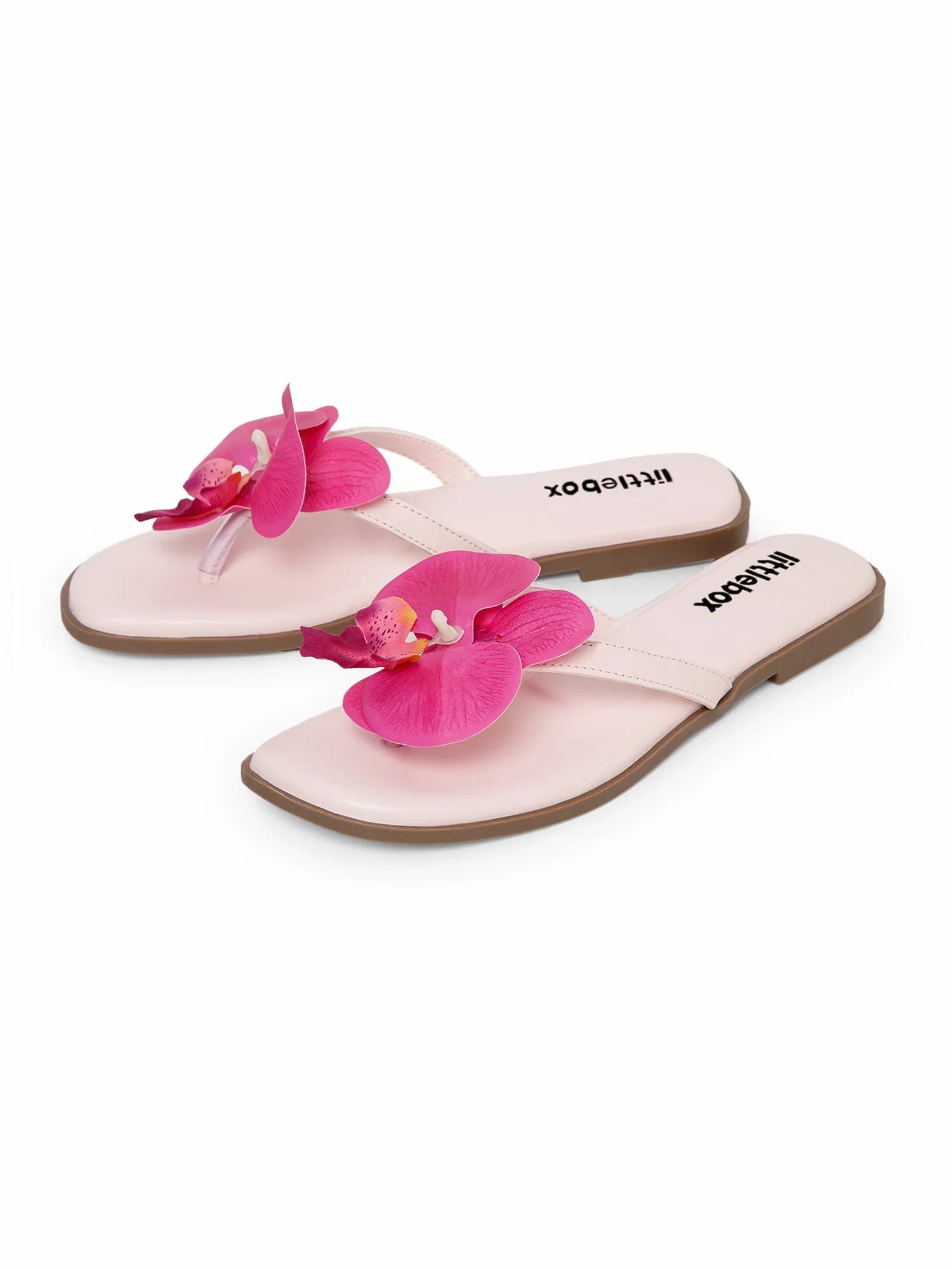Pink Butterfly Orchid Decor Beach Flat