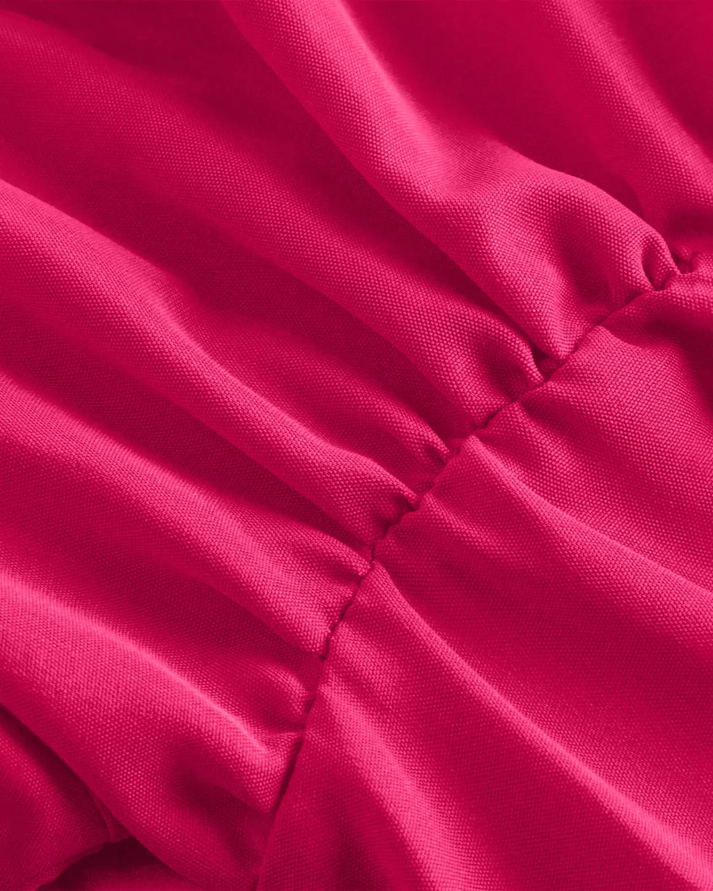 Ruffled High Neck Corset-Style Lantern Sleeve Blouse in Pink