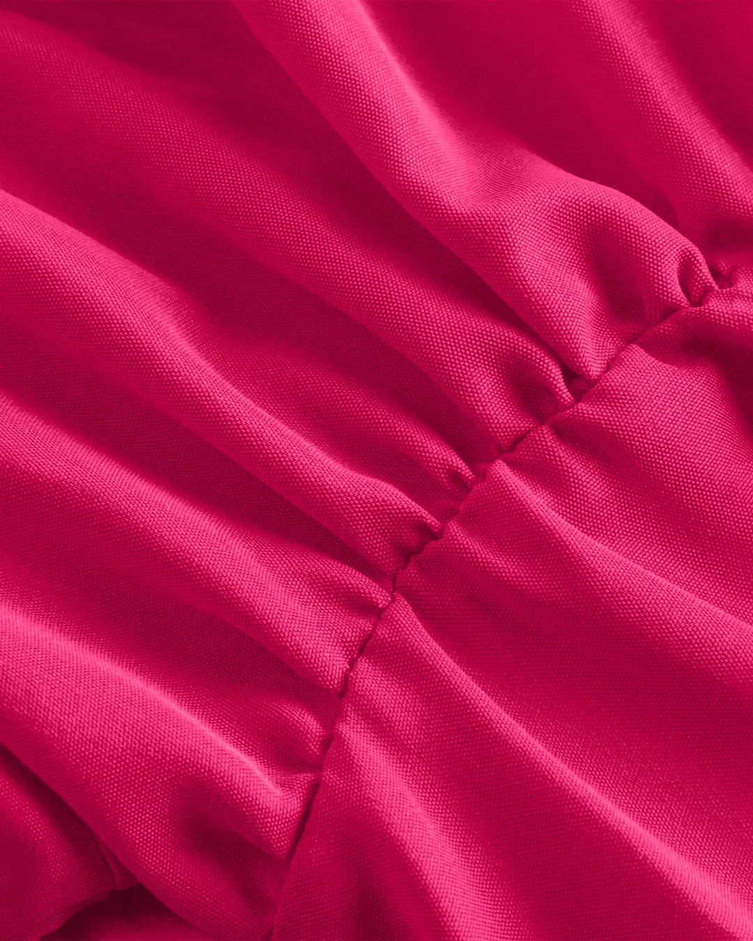 Ruffled High Neck Corset-Style Lantern Sleeve Blouse in Pink