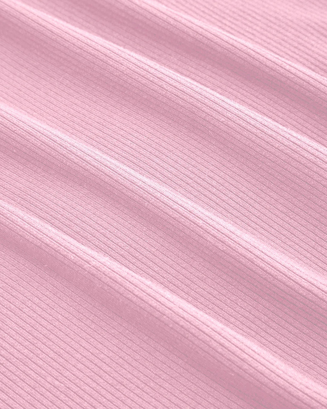 High Neck Ruched Long Sleeve Top In Pink