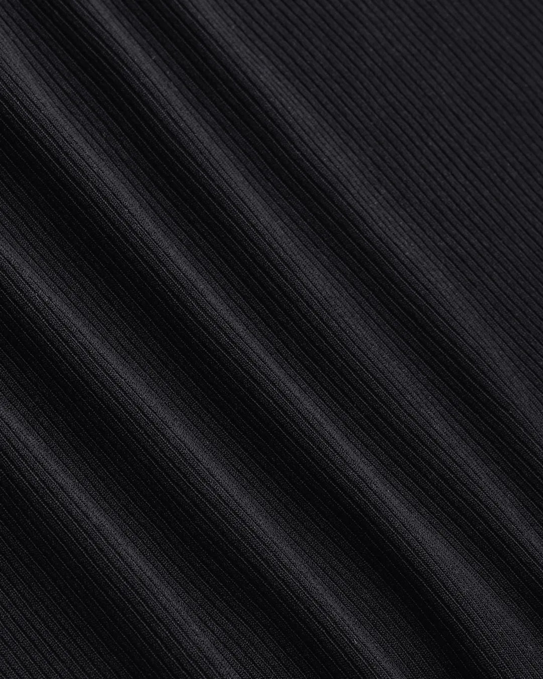 Ruched Tank Top And Elastic Waist Tie Black Set Curve & Plus