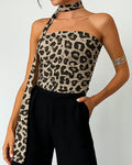Leopard Print Tube Top