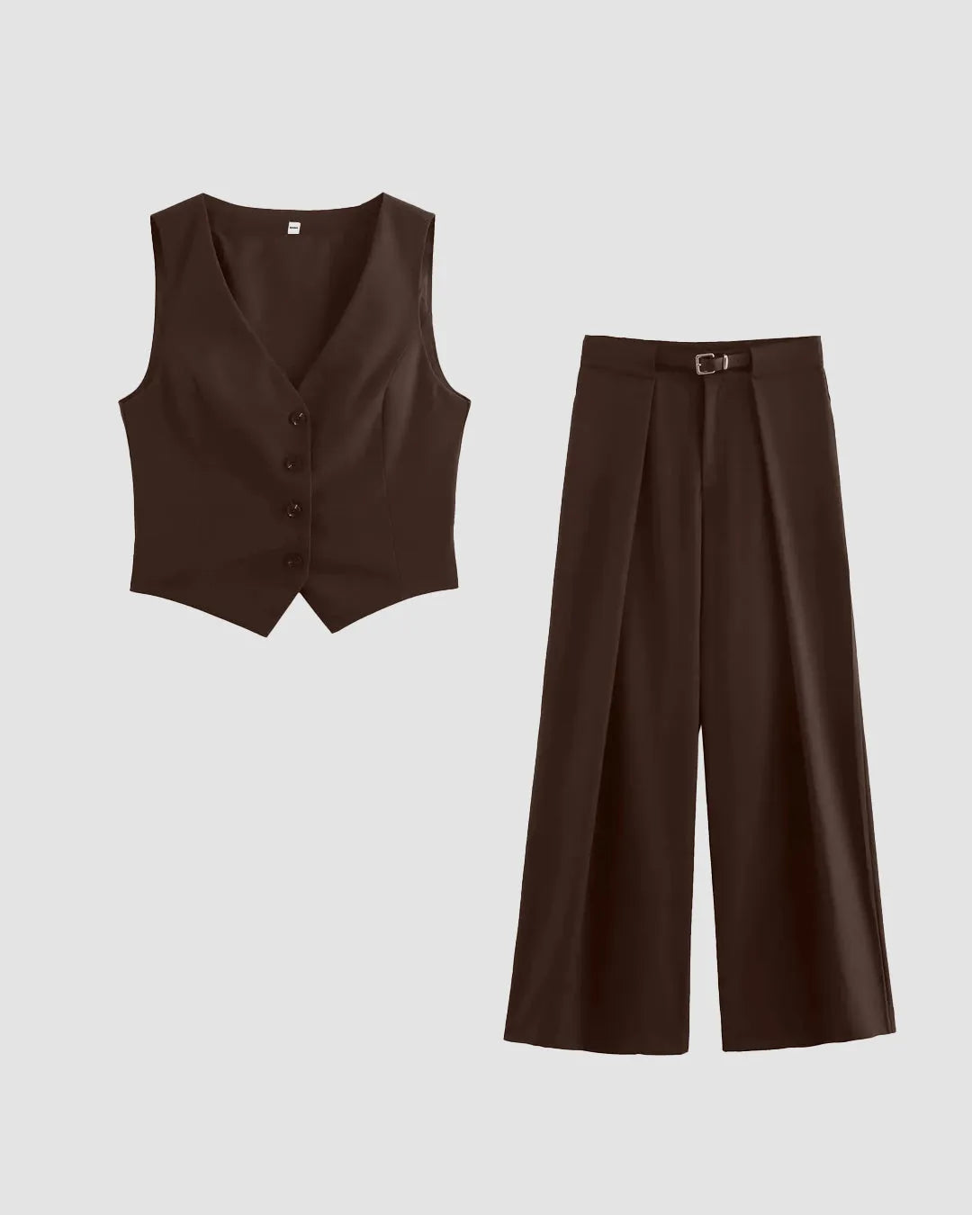 Coco Waistcoat and Wide Leg Trouser Co-Ord Set