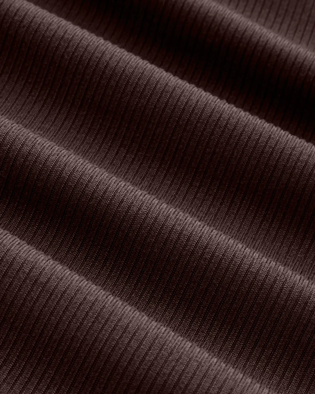 V-neck Ruched Long Sleeve Top in Brown
