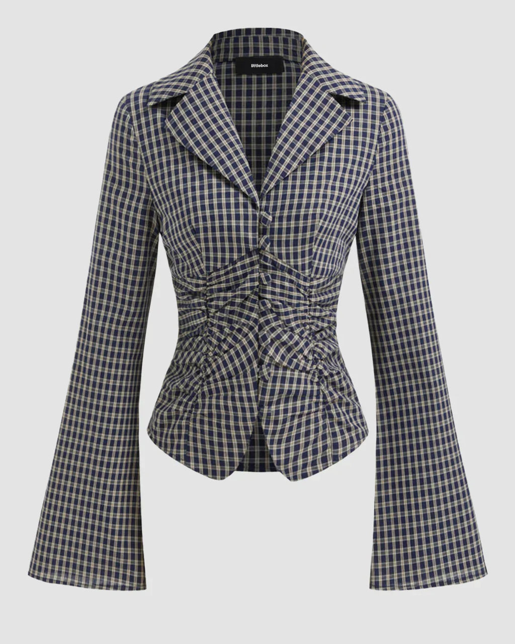 Checkered Full Sleeve Top for Women