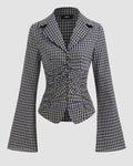 Checkered Full Sleeve Top for Women