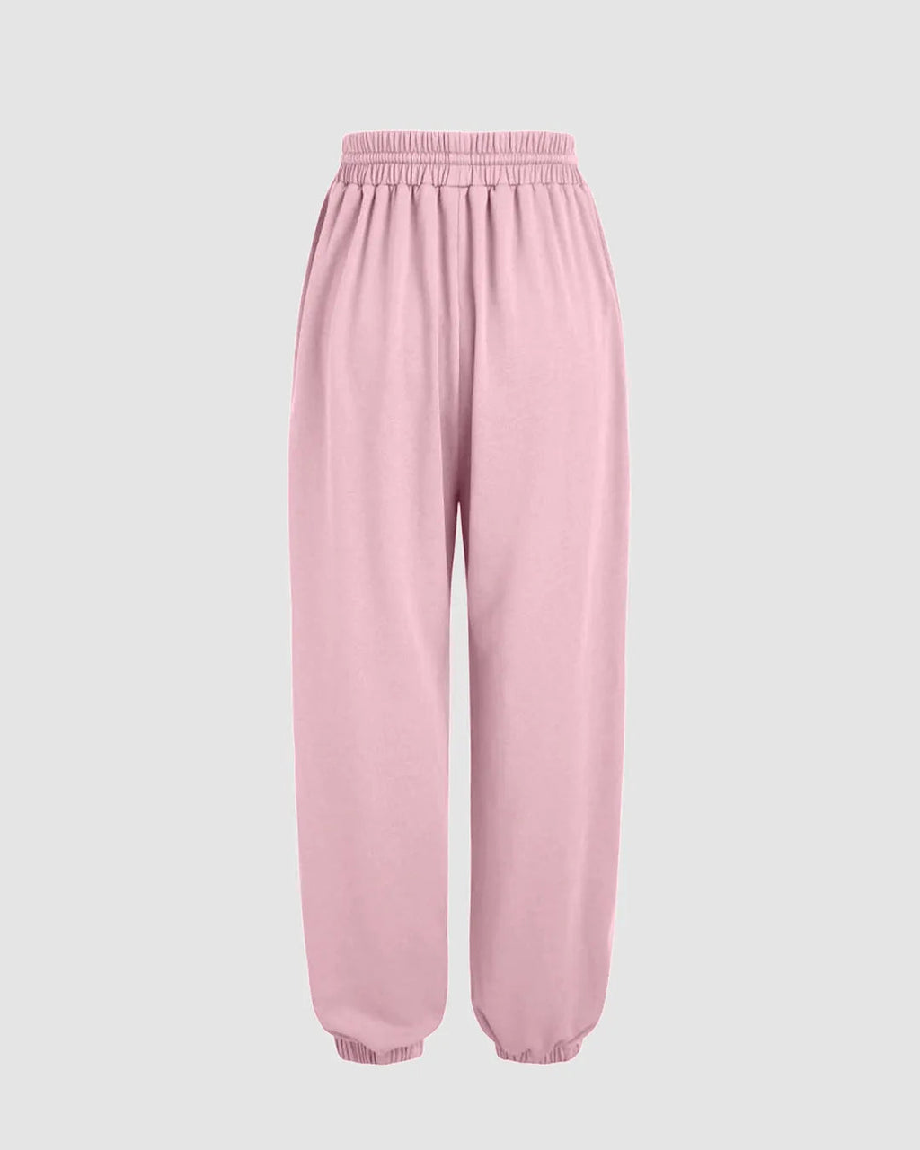 Two Piece Fall Travel Vacation Trendy Loungewear Set In Baby Pink