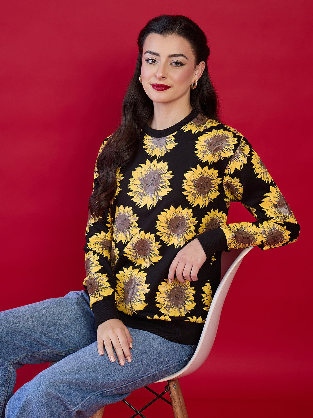 Printed Sweatshirt - Pinkkup