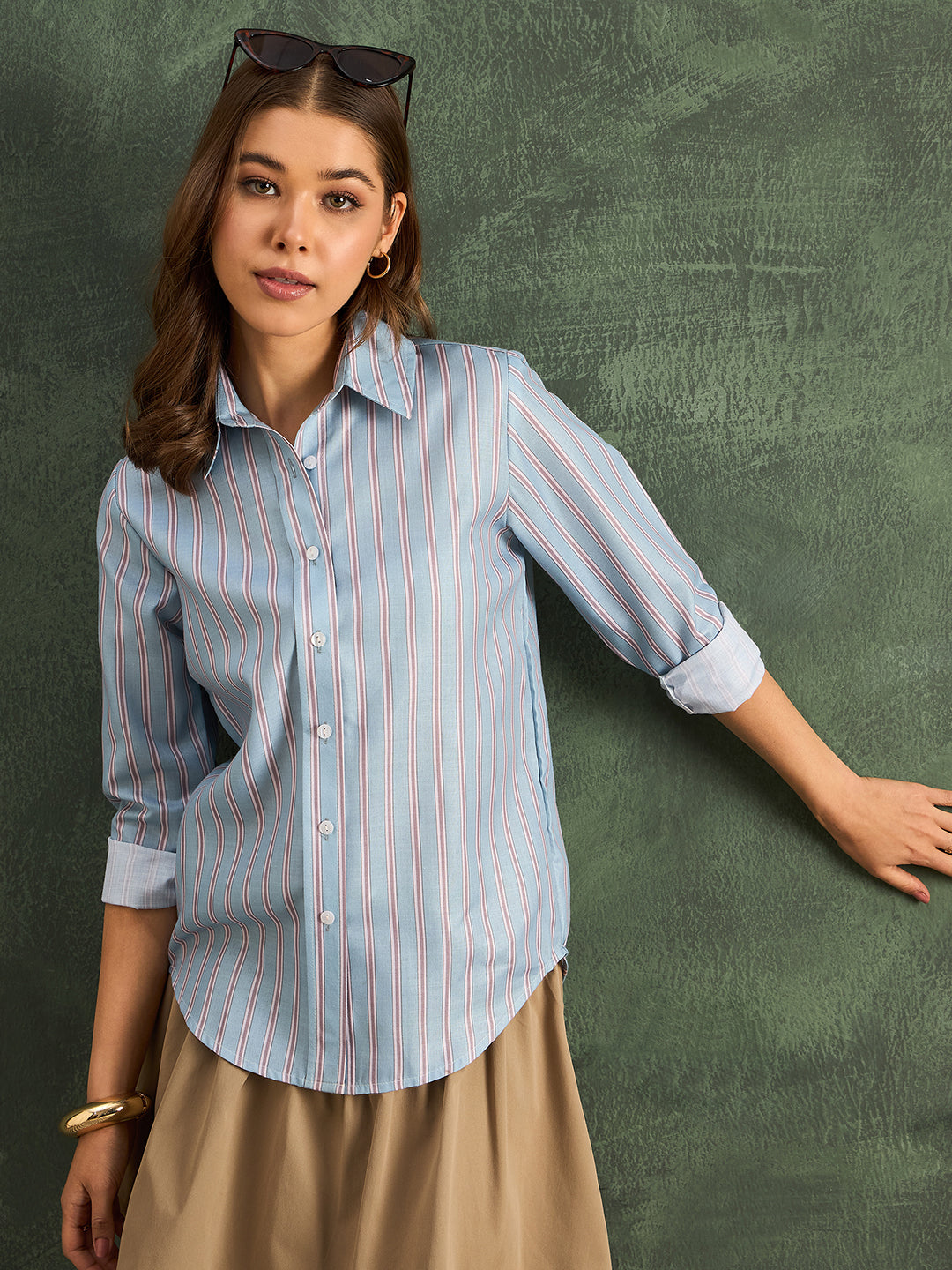 Printed Pure Linen Shirt