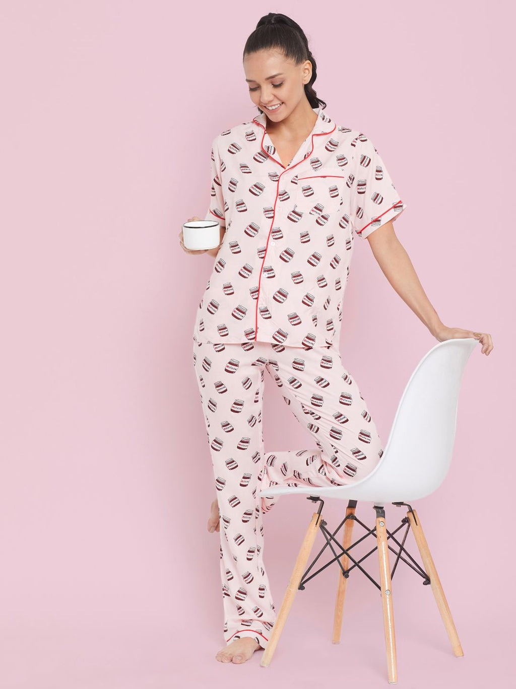Printed Cotton Night Suit