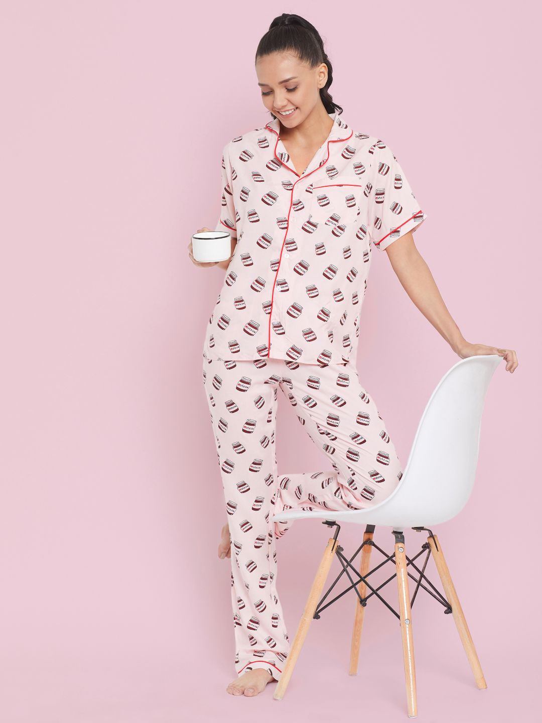 Printed Cotton Night Suit