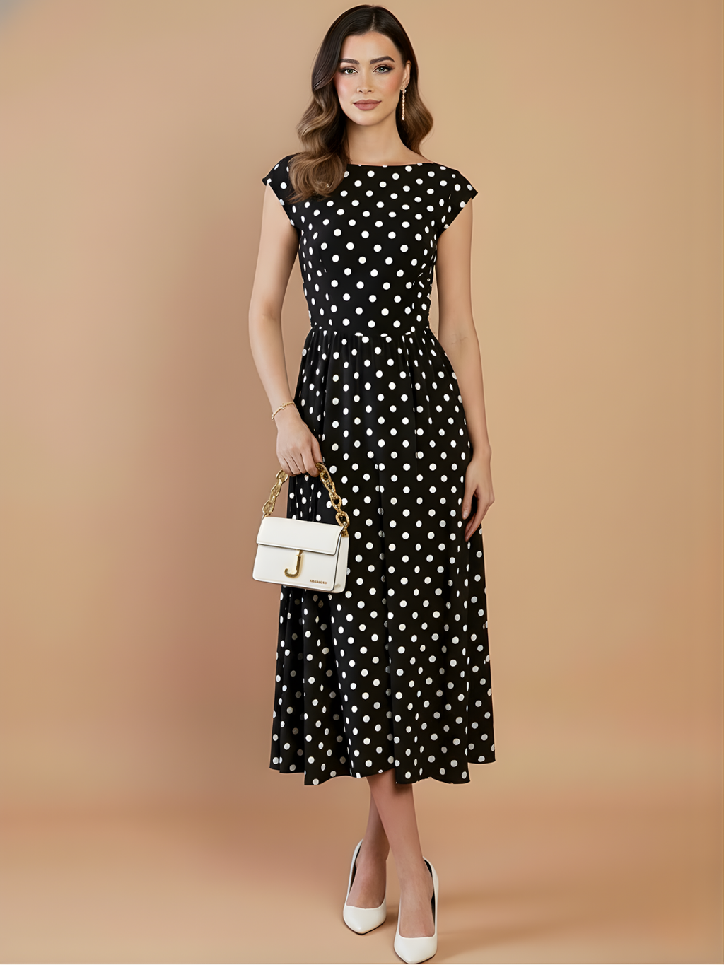 Stretchable Backless Midi Dress - Pinkkup