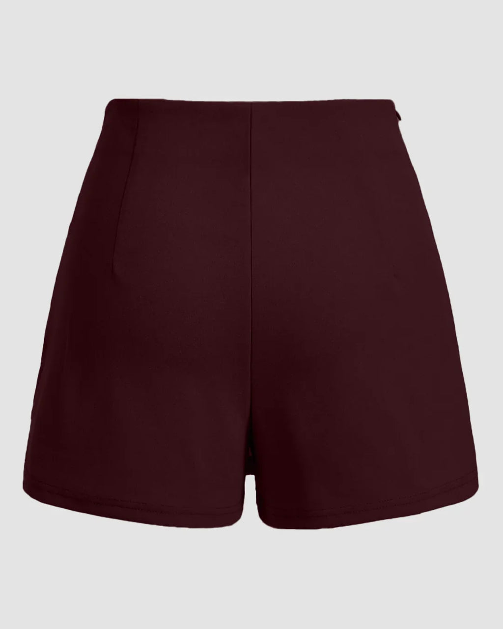 Side Lace-Up Wrap Mini Skirt in Chocolate