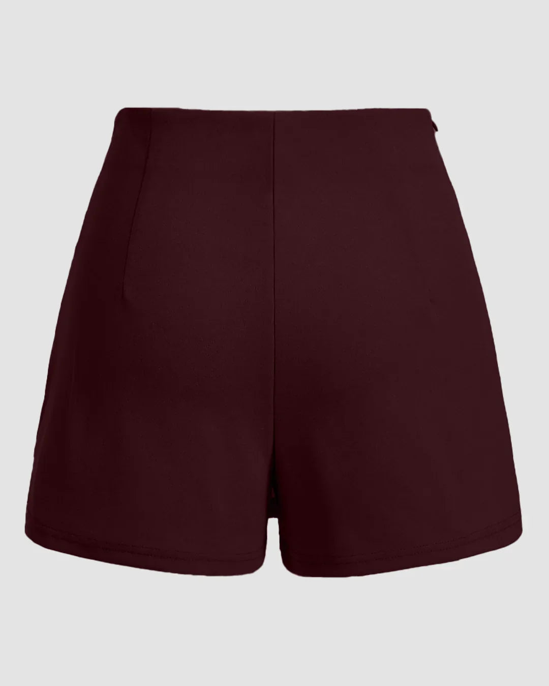 Side Lace-Up Wrap Mini Skirt in Chocolate