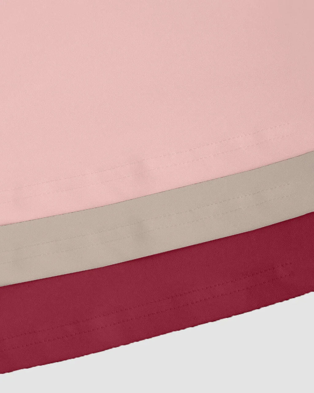 Sweetheart Neck Ruched Crop Top 3-Pack In Ruby Red, Rose Pink and Beige