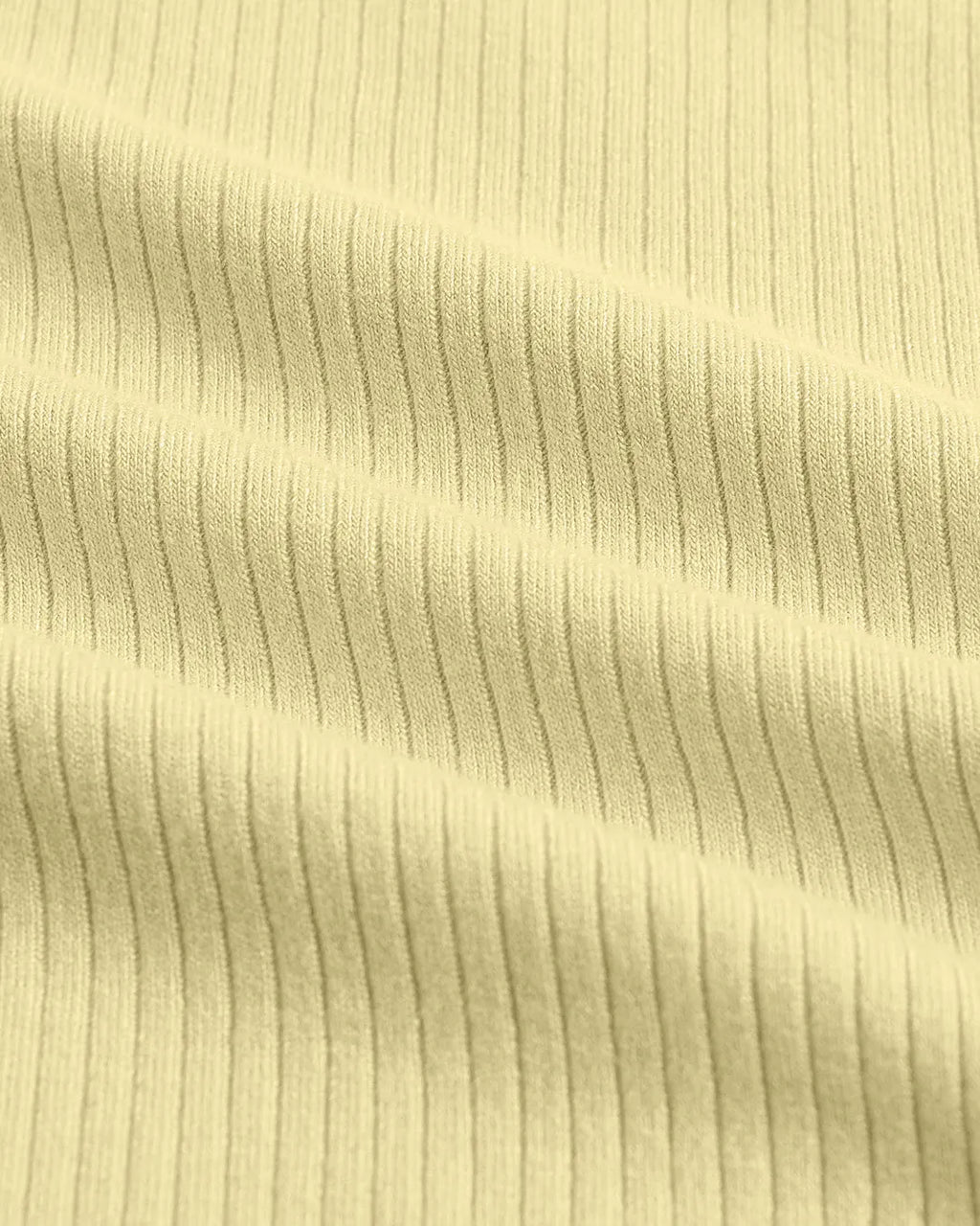 Vanilla Ribbed Tank Top with White Trim