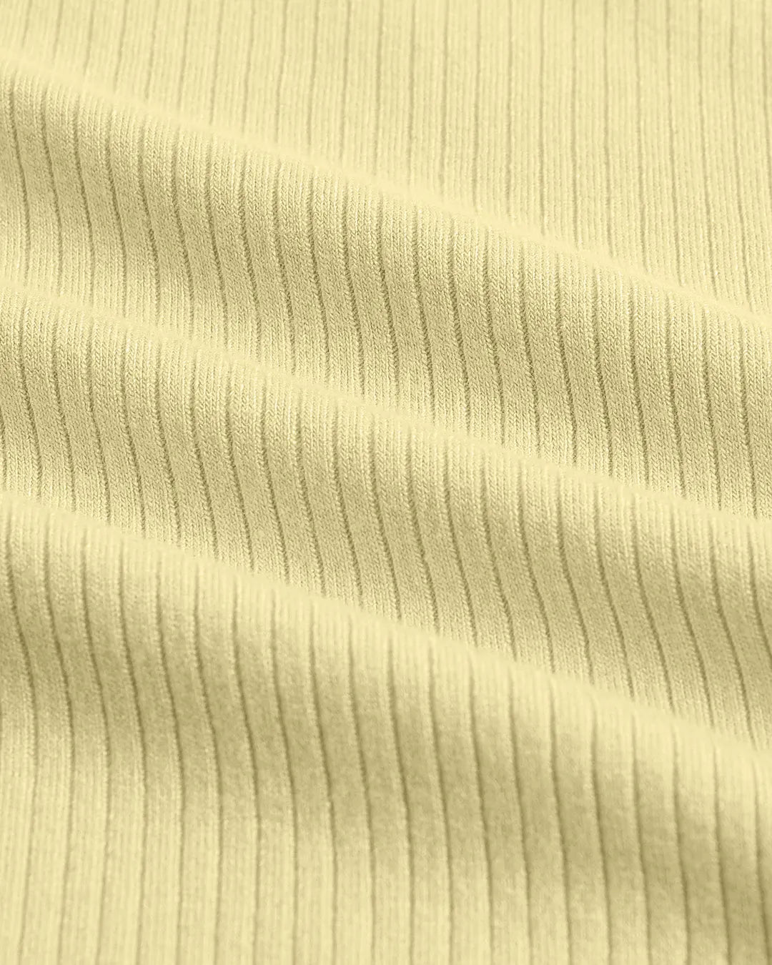 Vanilla Ribbed Tank Top with White Trim