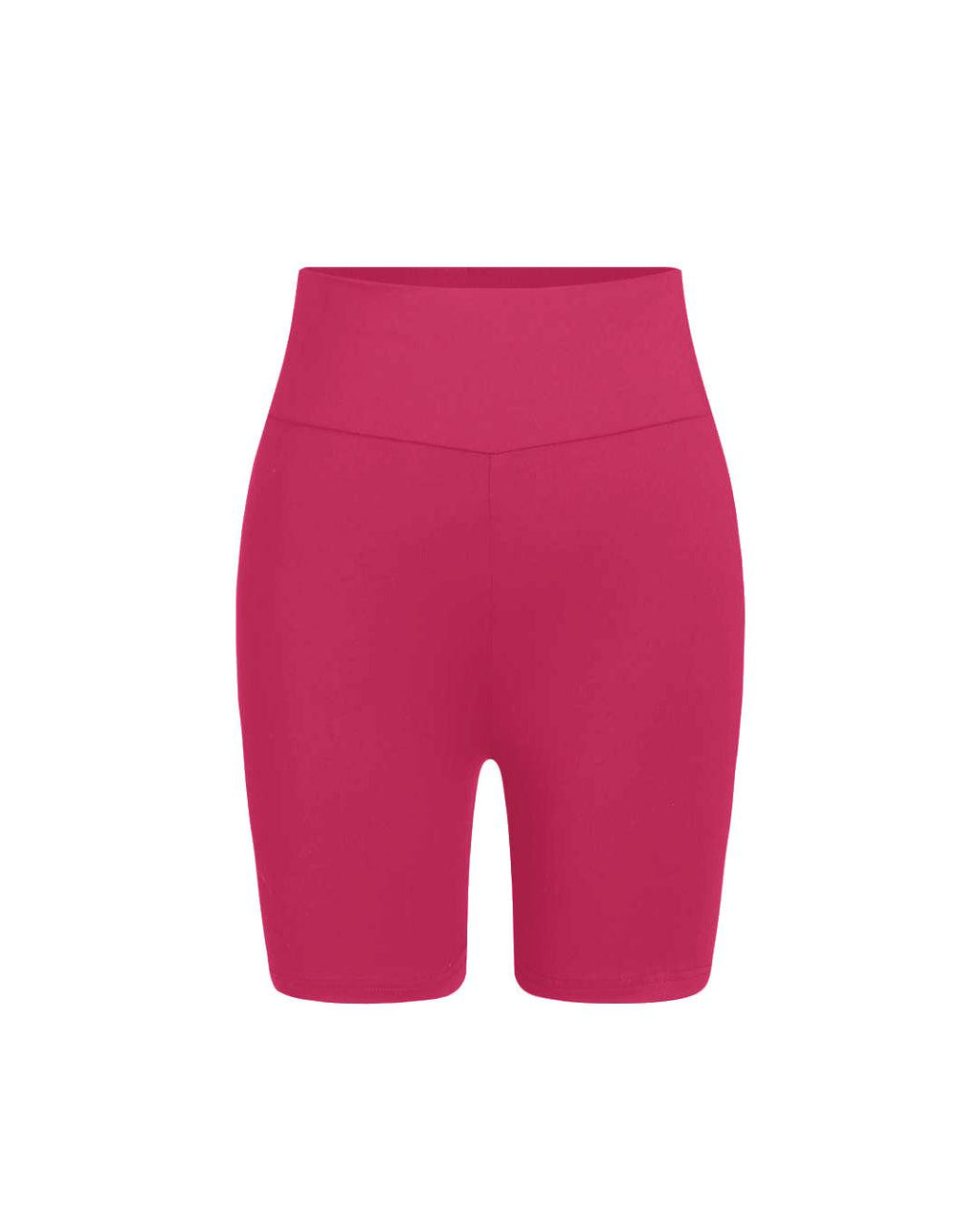 Cami Sports Fitness Bra & Wide Band High Waist Active Workout Shorts Legging In Hot Pink