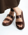Padded Minimal Double Strap Sliders