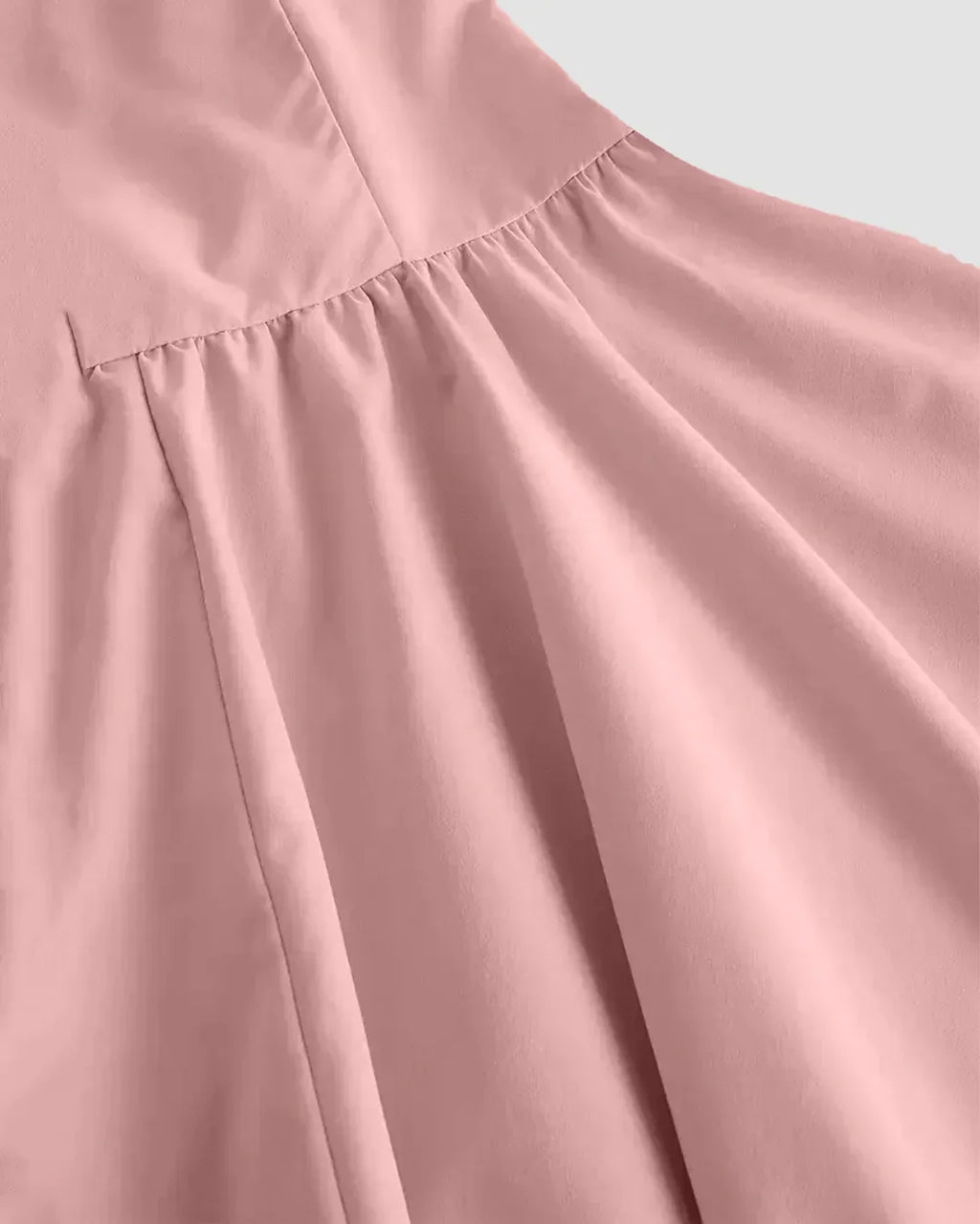 Tie Strap A-Line Mini Dress in Dusty Pink