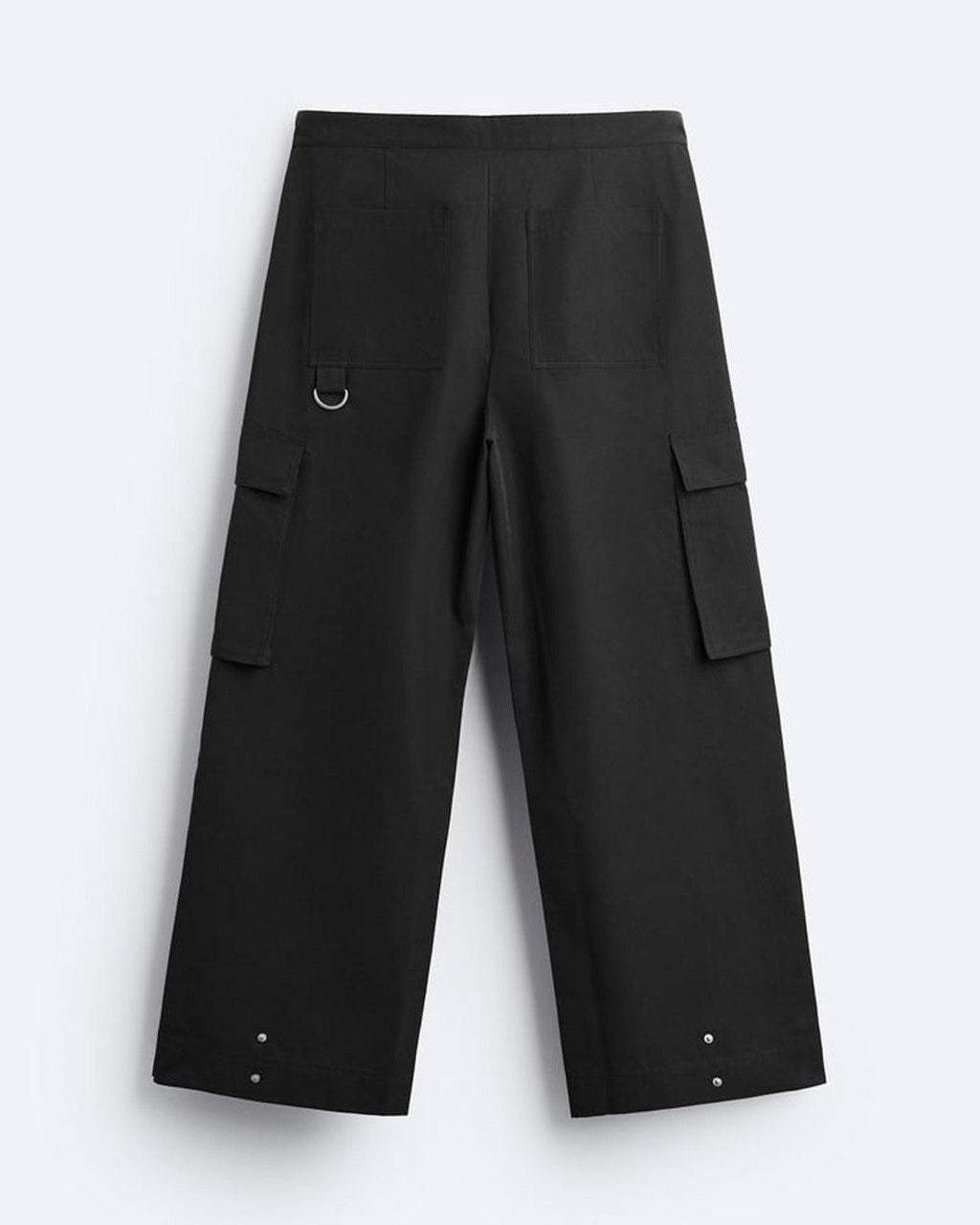 Men Wide Fit Black Cargo Trouser