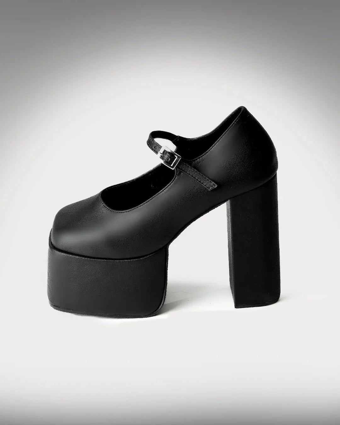 Mary Jane Platform Pump In Black