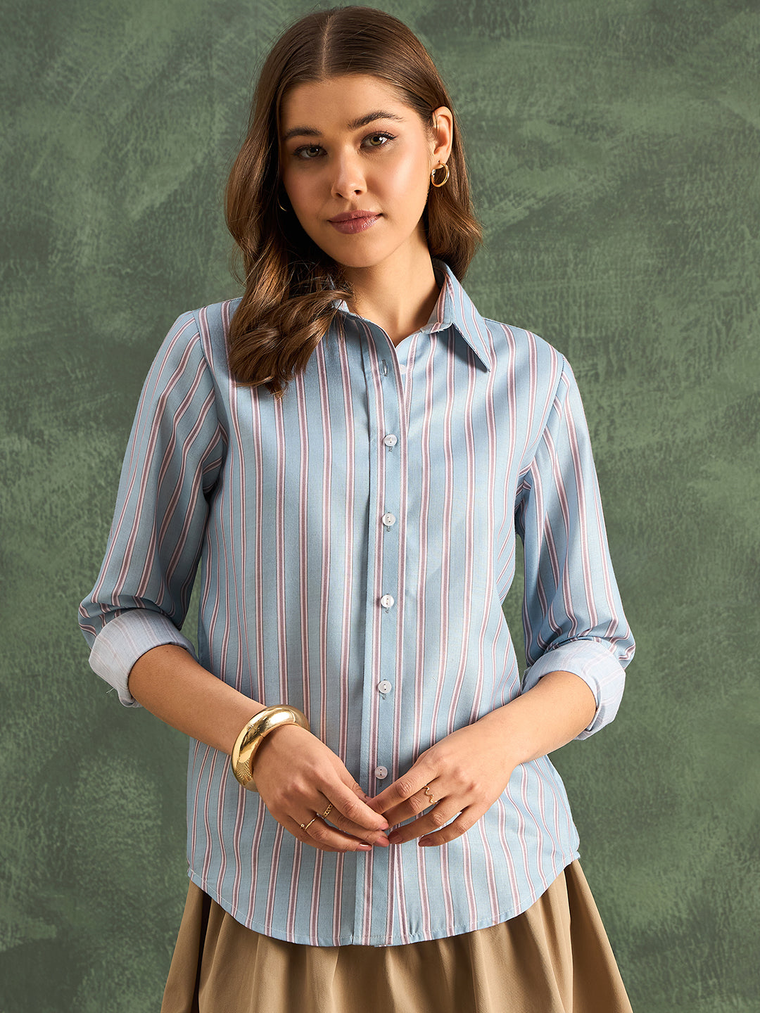 Printed Pure Linen Shirt