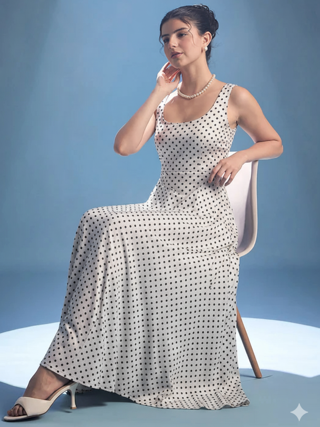 Stretchable Corset Fit & Flare Midi Dress
