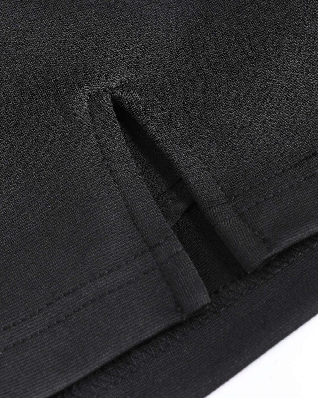 Blockcore Inspired Solid Mini Skirt In Black