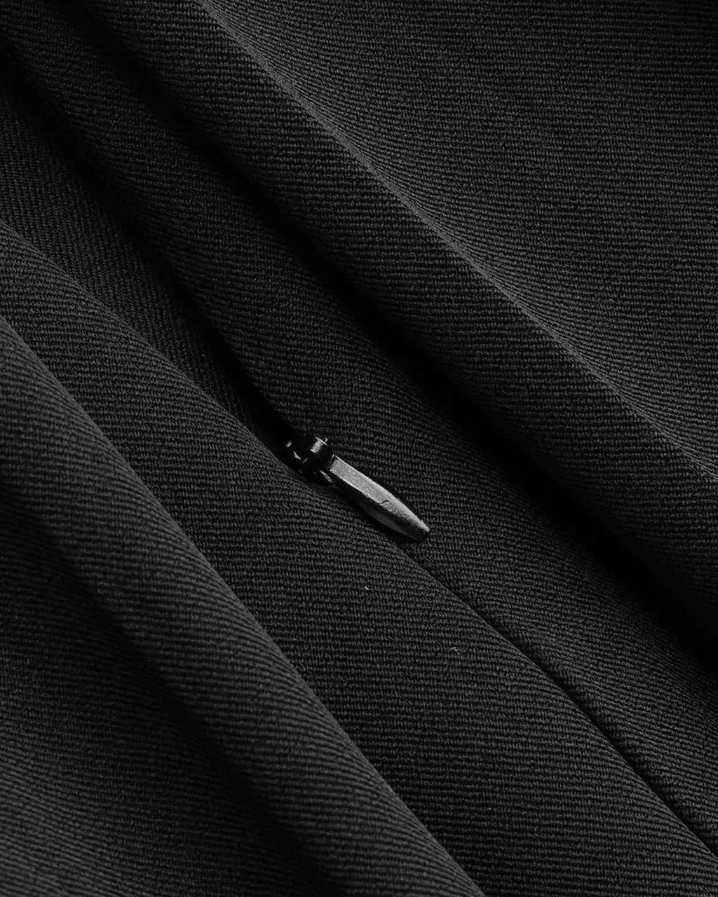 Korean Style High Waist Pleated Black Skirt