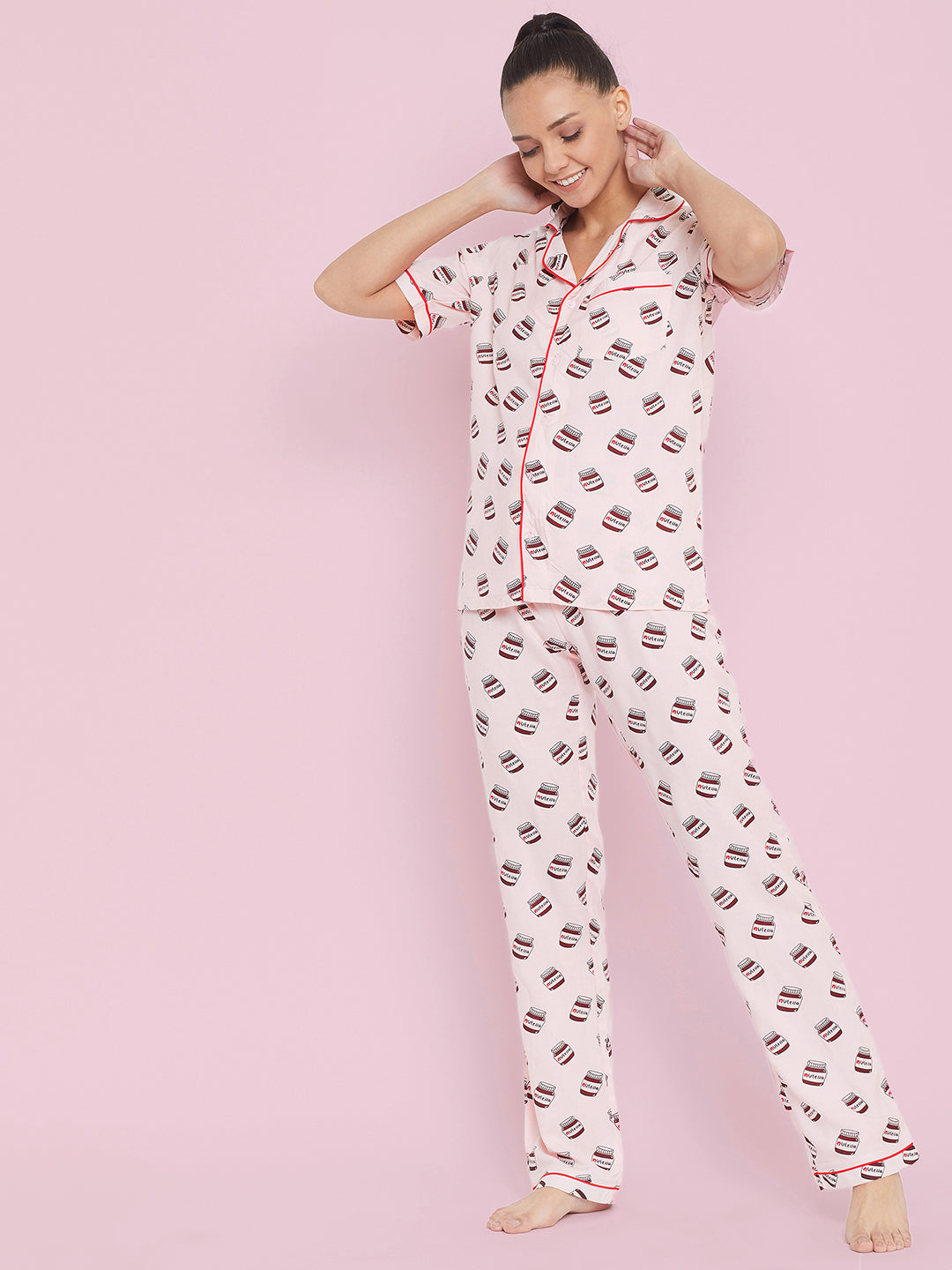 Printed Cotton Night Suit