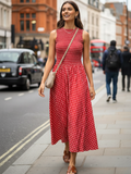Pure Cotton Smocked Midi Dress - Pinkkup