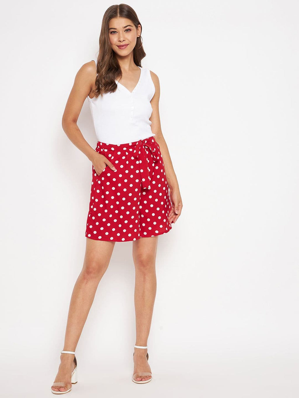 Elasticated Shorts With Belt